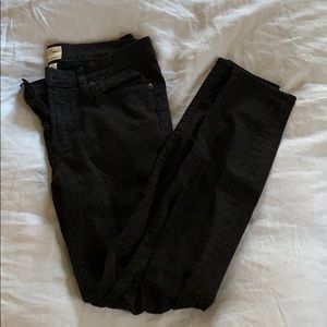 J. Crew black toothpick jeans